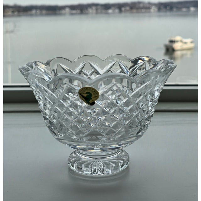 Late 20th Century Vintage Waterford Crystal Set With Original Boxes & Labels - O'Mara 10" Bowl, Waterville Pitcher & Footed Bowls For Sale - Image 5 of 15