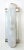 Italian Art Deco style wall light or flush mount with frosted Murano glass mounted on satin nickel frame / designed by...