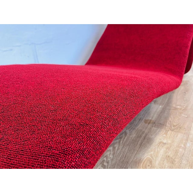 Red Mid-Century Modern Djinn Lounge Chair by Olivier Mourgue for Airborne, 1965 For Sale - Image 8 of 10