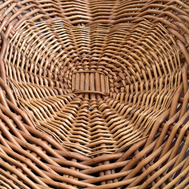 Vintage Rustic European-Style Flower Gathering Basket For Sale - Image 10 of 12