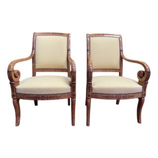 Set of Restoration Style Armchairs For Sale