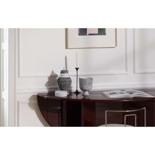 Formafantasma Post Scriptum Cachepot Black Scacchi Vase from Cassina For Sale - Image 13 of 15