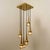 Brass and Glass Cascade Fixture attributed to Staff, 1969 For Sale - Image 4 of 18