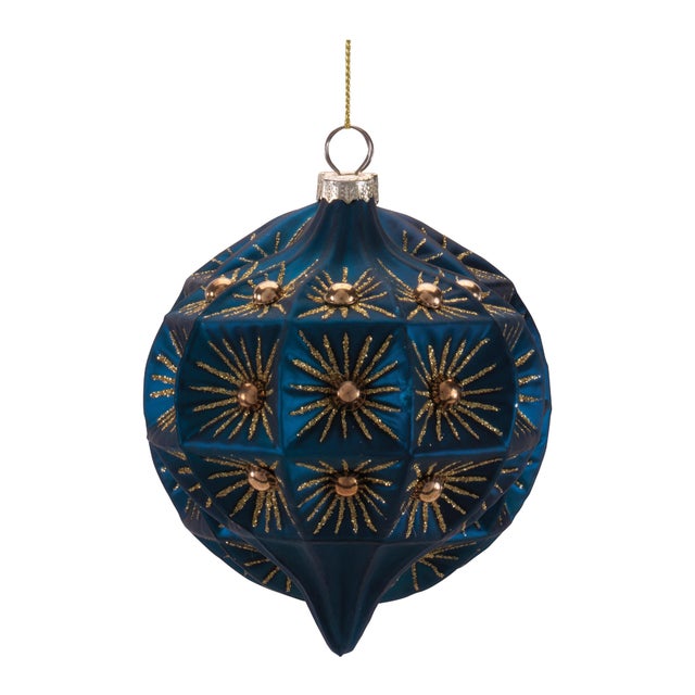 Glass Round Ornaments (Set of 6) For Sale In Chicago - Image 6 of 7
