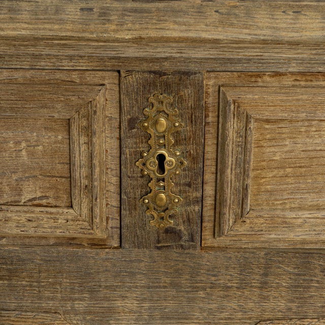 Brown 1900s French Louis XV Style Oak Vitrine With Mesh Screens For Sale - Image 8 of 18