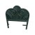 One Vintage Bamboo Twin Headboard New Dark Green Color For Sale - Image 4 of 6