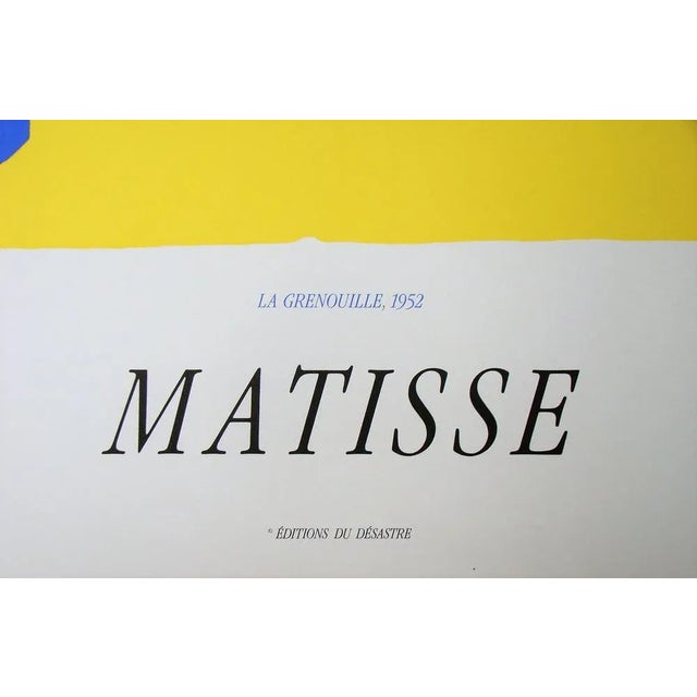 After Henri Matisse, La Grenouille, 1988, Silkscreen Print For Sale - Image 9 of 14