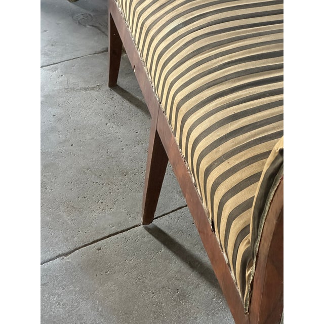 Wood 19th Century Walnut Biedermeier Settee For Sale - Image 7 of 11