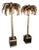 Pair of Maison Jansen Brass Palm Tree Floor Lamps, in the style For Sale