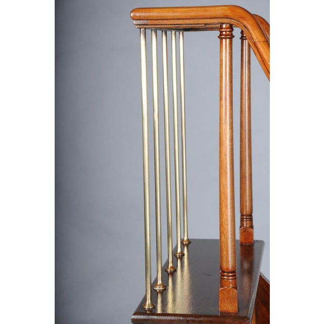 English Library Ladder in Mahogany, 20th Century For Sale - Image 11 of 18