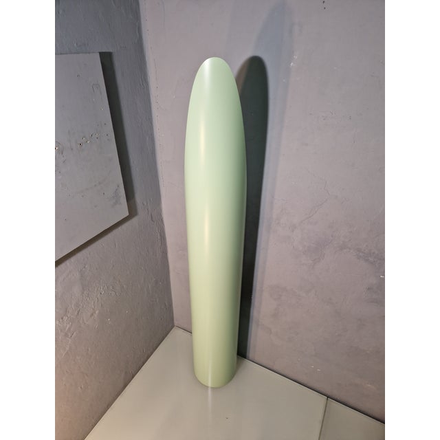 Mid-Century Modern Model Unghia Nail Lipstick Floor Mirror in Light Green For Sale - Image 3 of 11