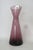 Mid-Century Modern Morgantown Glass Lead Crystal Slant Vase Amethyst Burgundy Mid Century Mod 4741b For Sale - Image 3 of 13