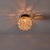 Helena Tynell Bubble Glass Wall or Ceiling Lamp Executed in thick and heavy textured light bubble glass and original black...