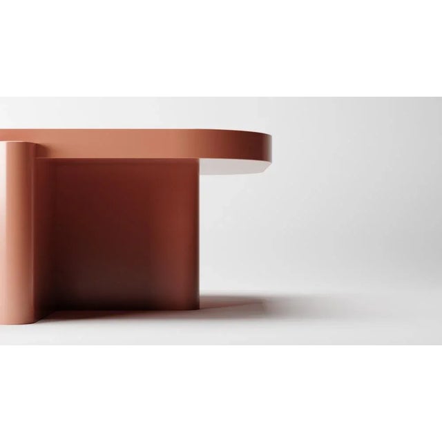 Riviera Table in Pink Lacquer by Studio Rig for Collector, in New conditions. Designed from 2000