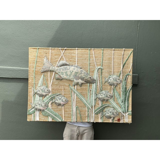 Vintage Don Freeman Undersea Fiber Art For Sale In West Palm - Image 6 of 12