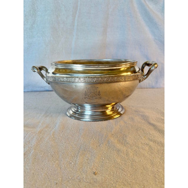 This Early 20th Century Orrington Hotel Silver Silverplate Tureen was crafted in the early 1900's. The piece features an...
