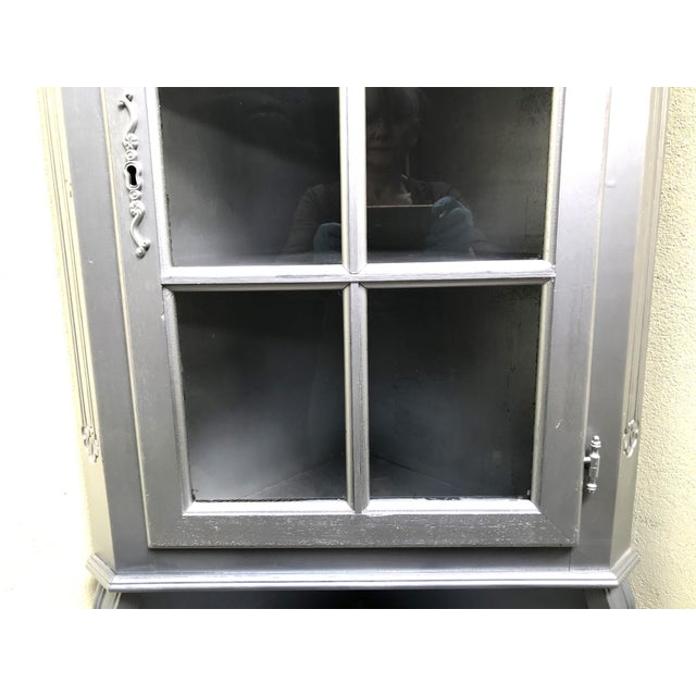 Corner Cabinet with Glass Doors, 1980s For Sale - Image 14 of 18