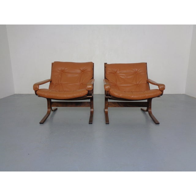 Ingmar Relling Mid-Century Modern Siesta Table and Leather Chairs by Ingmar Relling for Westnofa, Norway, 1960s, Set of 3 For Sale - Image 4 of 18