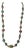 Nepalese-Style Red and Turquoise-Blue Mosaic Inlay Necklace – 22″ For Sale