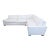Restoration Hardware Maxwell White Sectional Sofa - Modern L-Shaped Couch For Sale