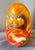 Late 20th Century Hand Carved Japanese Daruma Doll Wood 7” Bodhidharma Red Figure For Sale - Image 5 of 12