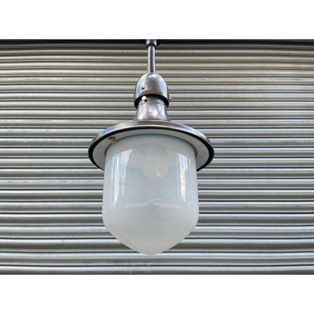 Marianne Brandt Industrial Pendant Light by Kandem - Körting & Mathiesen Leipzig, 1930s For Sale - Image 4 of 11