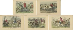 Surtees, Various Hunting Scenes, 1865, Prints, Set of 5