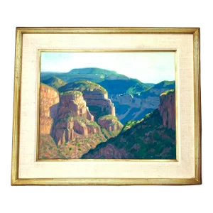 Original Landscape Painting of Salt River Canyon by Robert Goldman 2004
