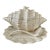 Vintage 1980s Ceramic Conch Shell Soup Tureen Signed by Artist With Lid, Ladle & Serving Plate For Sale