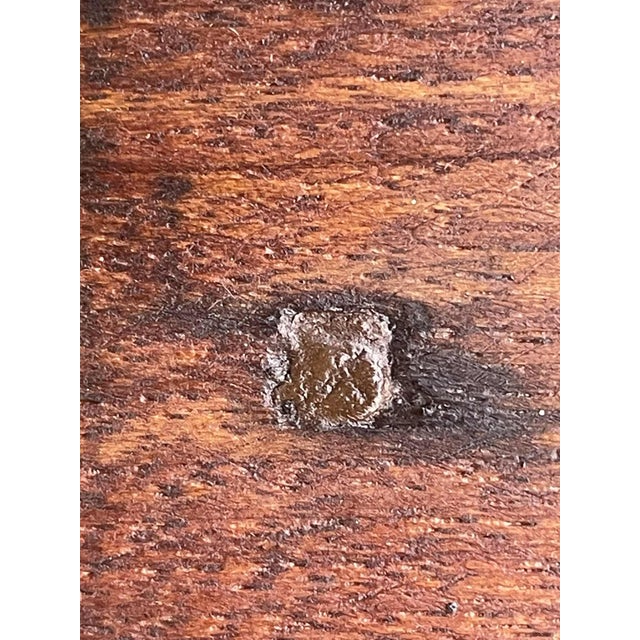 Early 1800's Primitive Side Table With One Drawer, Square Nails For Sale - Image 14 of 16