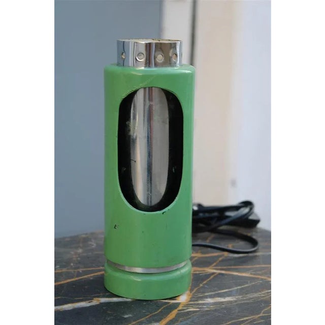 Eclisse Table Lamp in Metal & Verd Steel, Italy, 1950s For Sale - Image 9 of 9