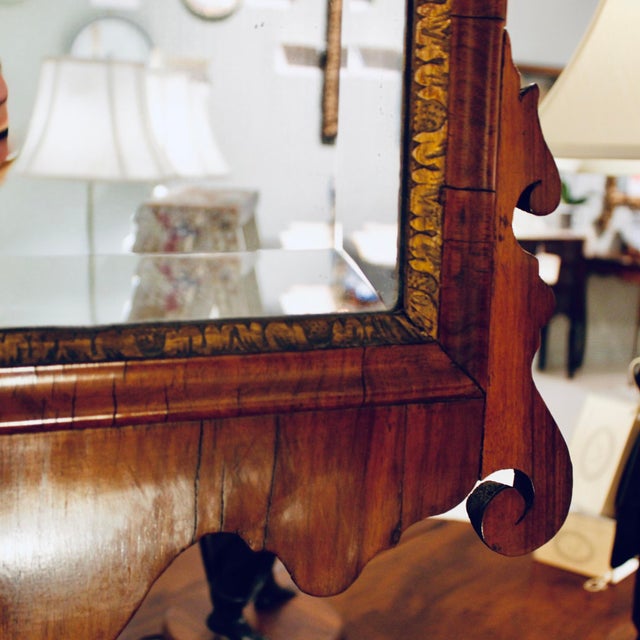George II Walnut and Parcel Gilt Mirror, 18th Century For Sale - Image 13 of 13