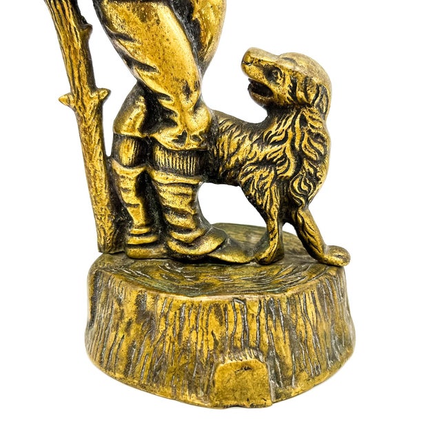 20th Century Brass Hunting Figure After Victorian English Doorstops – English Country / Equestrian Style For Sale - Image 9 of 9