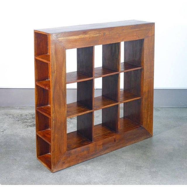 Open Bookcase Shelf in Wood For Sale - Image 9 of 18