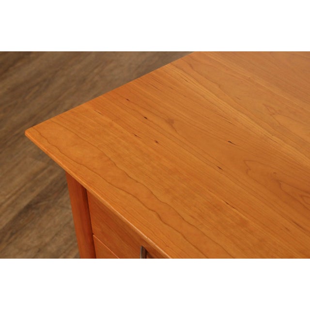 Modern Shaker Style Solid Cherry Executive Writing Desk For Sale - Image 10 of 12