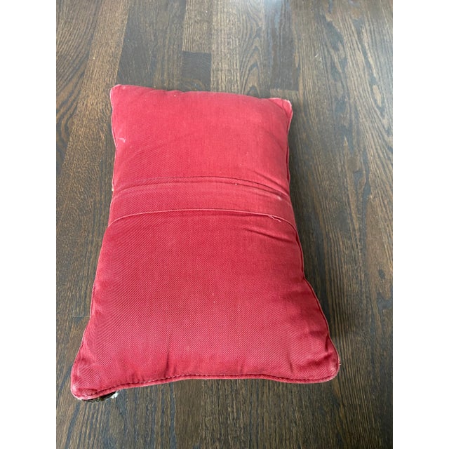 Vintage Turkish Kilim Rug Pillow - 10x17 For Sale - Image 4 of 9