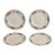 Vintage Spode Copeland England Felicity Floral Pattern 4 Dessert Plates #1 - Set of 4 For Sale
