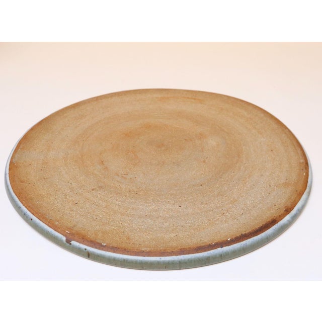 Vintage Studio Pottery Charger With Foliage Decoration by Deanna Nichols For Sale In New York - Image 6 of 14