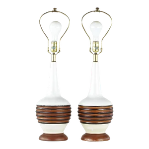 Mid Century Table Lamps - Pair