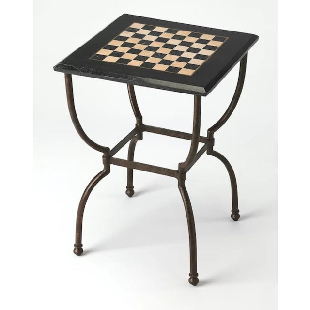 2020s Frankie Fossil Stone Game Table, Multi-Color For Sale - Image 5 of 5