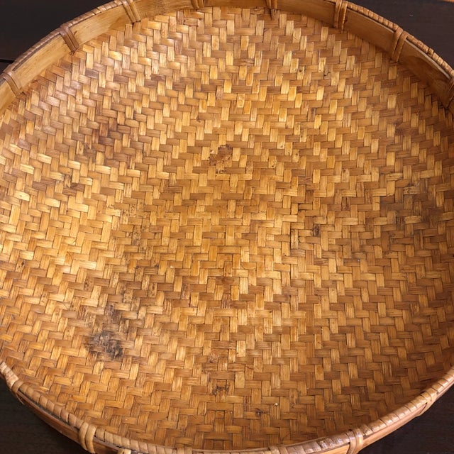 Mid-20th Century Handwoven Chinese Basket For Sale - Image 9 of 13