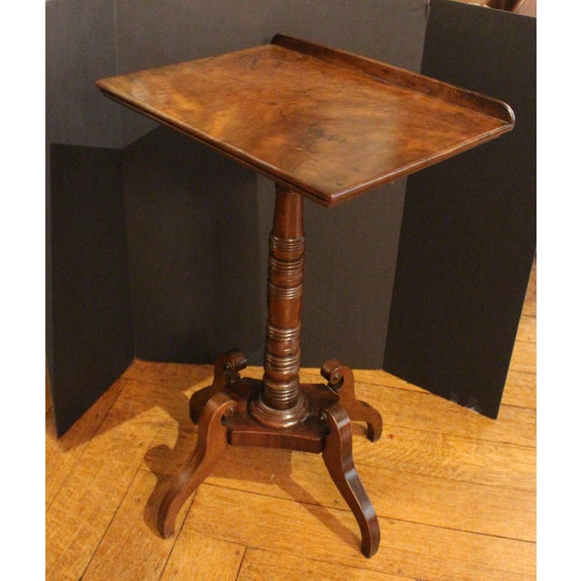 Circa 1820 English Late Regency Adjustable Height Reading Table or Music Stand For Sale - Image 4 of 6