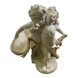 Early 19th Century Antique Sevres Vieux Paris Putti Statue For Sale
