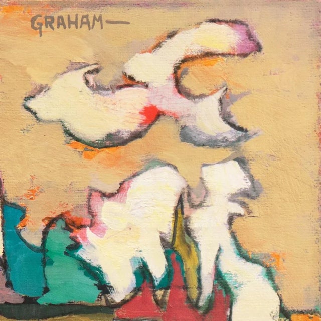 Signed upper right, 'Graham' for Ellwood Graham (American, 1911-2007) and painted circa 1985; additionally signed, verso,...