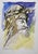 Arturo Pagano, Christ, Watercolor, 1980s For Sale