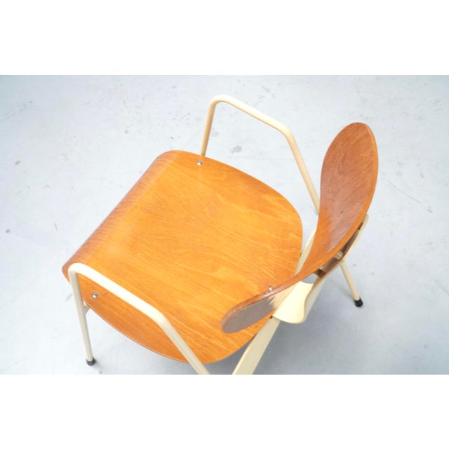 Vintage F1 Chair by Willy Van Der Meeren for Tubax, Belgium, 1950s For Sale - Image 6 of 9