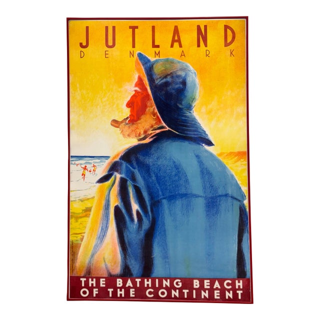 Henrik Hansen "Jutland Denmark the Bathing Beach of the Continent" Poster Print For Sale
