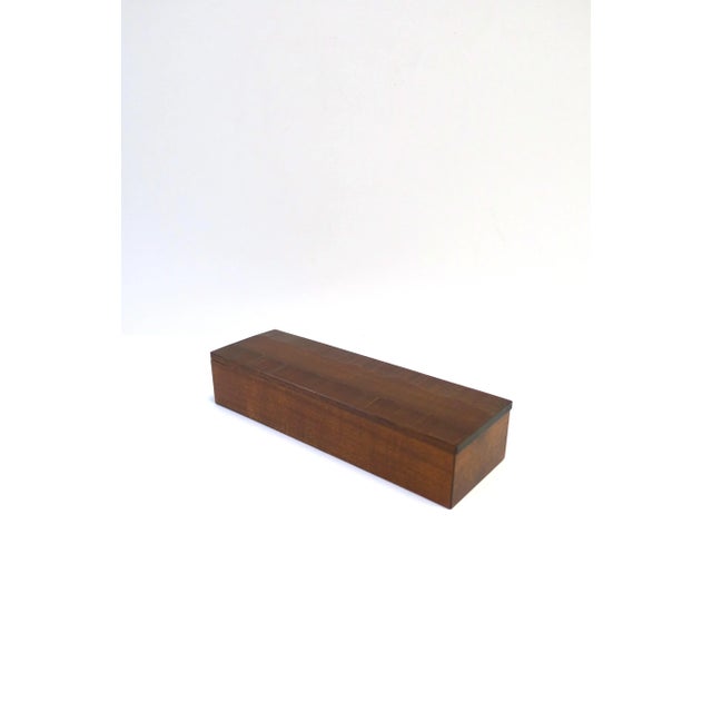 Wood Jewelry or Trinket Box For Sale - Image 9 of 9