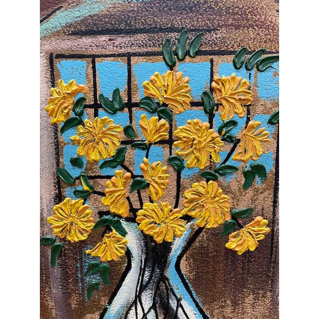 Vintage Mid Century Modern Still Life Buffet Style Oil Painting For Sale In New York - Image 6 of 13