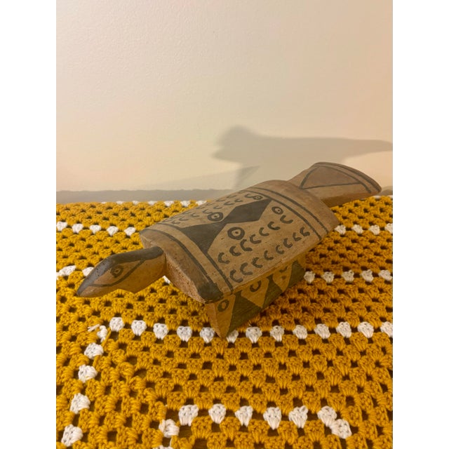 Early 20th Century Vintage Brazilian Xingu Kalapalo Vulture Bench, Hand Carved Indigenous Folk Art For Sale - Image 5 of 6
